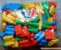 Bullet plastic interspersed building block desktop educational toy building block safe non-toxic kindergarten building block special price
