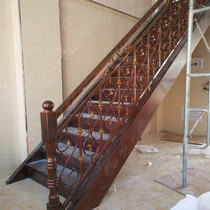 Wrought iron stair handrail Balcony bay window Safety simple modern guardrail European-style attic corridor railing Outdoor fence