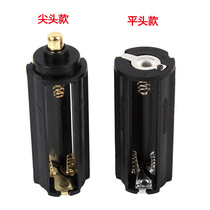 3 sections No. 7 battery rack tip battery rack flat head battery rack three sections No. 7 battery rack flashlight battery box