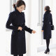 ເສື້ອຄຸມຂົນສັດລະດູຫນາວແມ່ຍິງກາງຍາວ OL ມືອາຊີບໃສ່ລະດູຫນາວແອວ slimming temperament workwear woolen coat