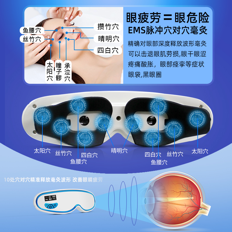 german lm eye massage device protects the eye artifact myopia astigmatism vision training device hot compress relieve fatigue