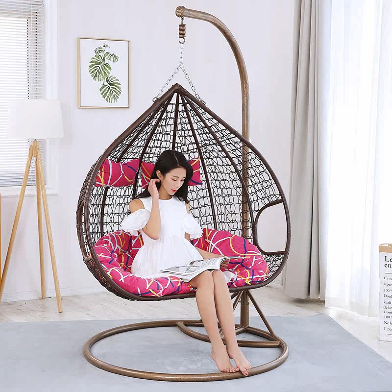 吊篮藤椅双人成年人室内吊椅单人鸟巢户外吊床阳台懒人秋千摇篮椅