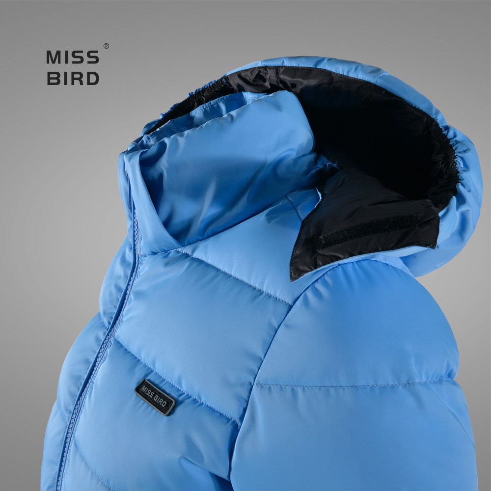 miss bird 羽绒服短款羽绒服帽可拆加厚保暖羽绒服