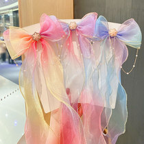 Childrens Butterfly Hair Clamp Girl Hairdress Girl with Super Fairy Princess Tied Headlines