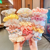 Childrens coloured hair hair girl hair rope princess headline tie headband without hurting girls pill hair decoration