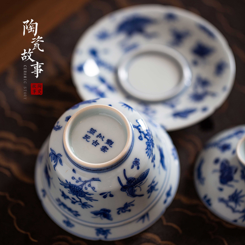 High - end checking hand - made ceramic story town tureen three tureen single recent kwai expressions using tureen