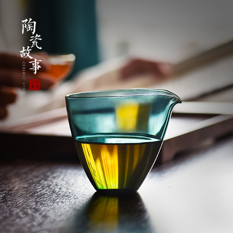 Ceramic fair story glass high - end tea single Japanese sea heat characteristic web celebrity tea tea tea ware