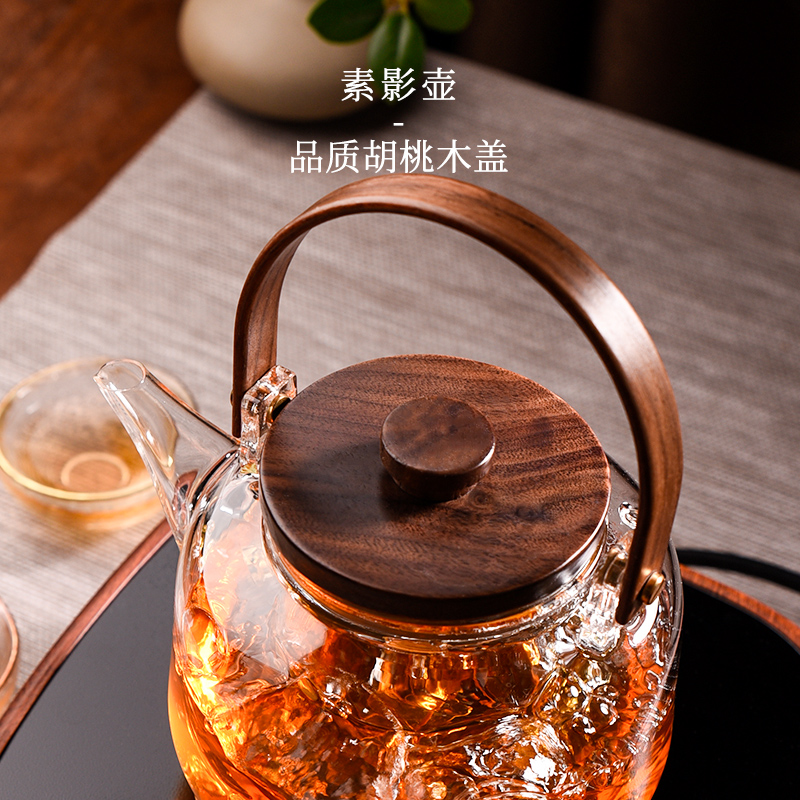 Ceramic story cooking pot and thicken high temperature resistant glass kettle household teapot electric TaoLu boiled tea set