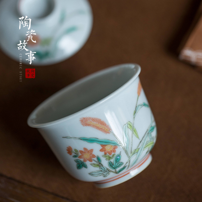 High - end checking hand - made ceramic story town tureen three tureen single spring back to tureen