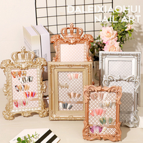 Nail art work display board Crown photo frame European retro playing version setting table photo props playing board nail piece advanced