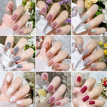 Color nail polish 2022 new autumn and winter Net red candy color nail glue Japanese ice through 36 color Small set