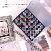 Nail professional jewelry storage box high-end Japanese-style large-capacity dispensing aluminum can portable small grid Dalei Xiaohui
