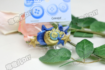 Fabric Handicrafts American Style Button Christmas Flash Festival Creative Lovely Moon Star Clothes