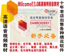 Computer embroidery software Wilkham E3 0 HD video teaching novice plate-making training video tutorial