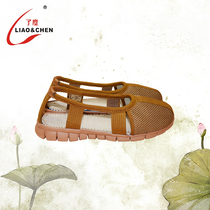 A new one in the summer breathable and comfortable Chinese style coolness and grinding monk shoes Luohan shoes and monk shoes