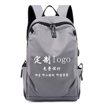 Customized backpack printing Leisure Sports Travel large capacity backpack men fashion trend simple 15 6 computer bag