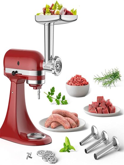 KA Eacta kaishenyi 요리사 Ka Noodle Press 섹션 조합으로 Kitchenaid 육류 연삭 액세서리에 적합 KA Eacta kaishenyi 요리사 Ka Noodle Press 섹션 조합으로 Kitchenaid 육류 연삭 액세서리에 적합