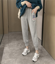 Wei pants womens 2021 spring and autumn new European station ins tide summer pants loose thin section drawstring sports pants