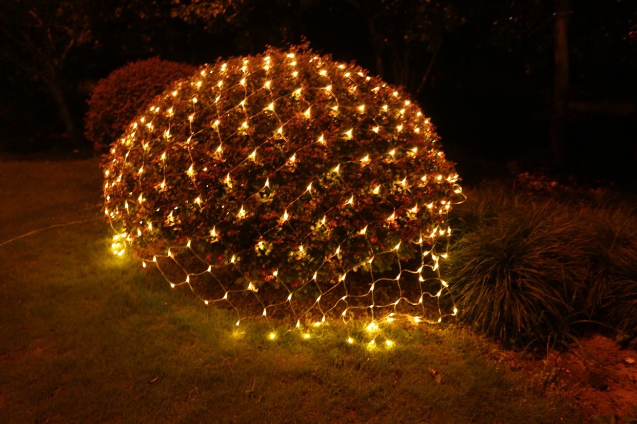 聚魅led网灯小彩灯闪灯串灯满天星网状渔网灯户外防水节日装饰灯