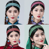 New Mongolian headdress hair card ladies folk dance performance hair accessories simple adult children Mongolian hair band