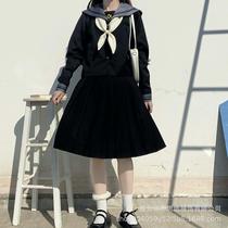 Plant price wholesale sales day is the orthodox black five-star JK uniform sailor suit pleated middle skirt suit college wind class suit