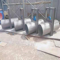 Manual short pipe type interception sewage ditch electric valve pneumatic flanged stainless steel short neck type hidden pipe inlet valve