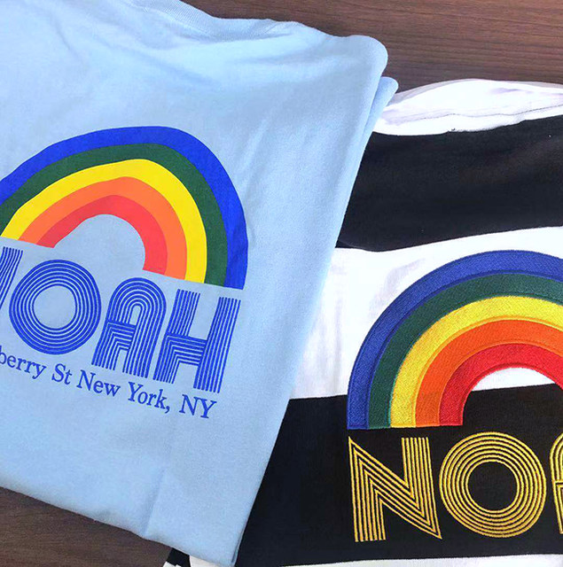 Nof studio 19ss noah short-sleeved rainbow t-shirt NOAH RAINBOW SHOP TEE Nof studio 19ss noah short-sleeved rainbow t-shirt NOAH RAINBOW SHOP TEE