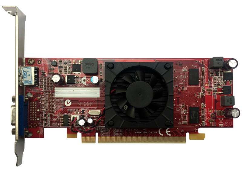 全新hd7350 2g 小机箱高清显卡 全/半高刀卡显卡 秒gt610 hd6450