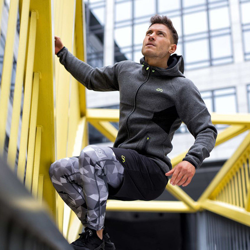 德国专业运动服饰品牌 Gym Aesthetics 男式连帽套头衫 运动健身卫衣 夹克 天猫优惠券折后￥99包邮（￥259-160）2款3色可选