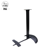 Black all carbon fiber aluminum alloy hydrofoil surfboard sea sports standing power equipment direct sales