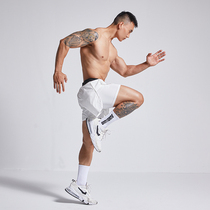 OMG Tide brand light black Technology lined sports shorts men quick-dry running three-point pants fitness shorts summer