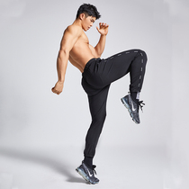 OMG Tide brand nylon professional training elastic fitness pants mens summer thin quick-dry running sports trousers