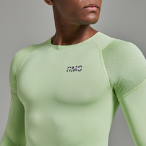 OMG Tide brand high elastic professional running sports T-shirt mens training long sleeve quick-drying tights fitness clothes