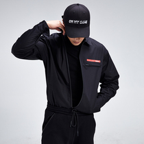 OMG Tide brand spring and summer new color offset printing letter sports jacket mens shirt casual zipper tooling jacket men