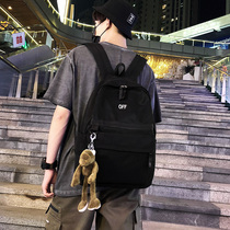 Ancient sense of school bag male Korean version of high school college students simple fashion brand shoulder bag Female ins Japanese large capacity backpack