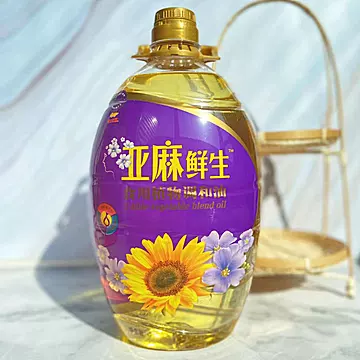 【金龙鱼】亚麻鲜生食用植物调和油4L[30元优惠券]-寻折猪