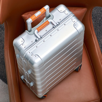 Brigade Full Aluminum Magnesium Alloy Suitcase Men And Women 20 Inch Boarding Password Box 24 Inch Business Metal Pull Bar Box New