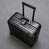 The Brigade Full Aluminum Business Suitcase Portable 18 Inch Pull Bar Case Universal Wheel Flight Attendant Case Computer Case Suitcase
