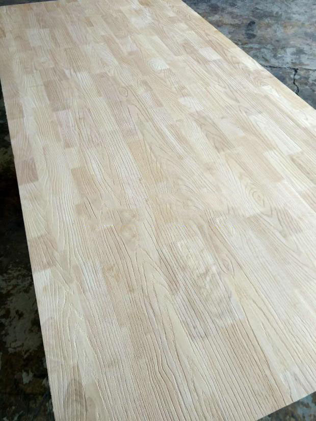 橡木e0橡胶木压纹指接板18mm拉丝开放漆凹凸水曲柳纹衣柜板背板