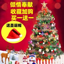 Christmas tree decorations home Christmas decoration pot mold 1 5 m 1 8 meters shop window simulation ornaments
