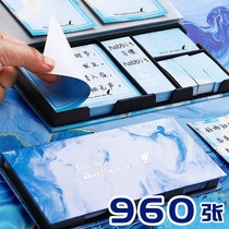 High-value post-it note Cute cartoon girl heart Japanese multi-functional net red note paper for students with strong stickiness