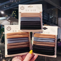 South Korean adult minimalist hairdresser with leather ring hair-less hair ring hair rope Rope Rubber Band Girl Head Accessories