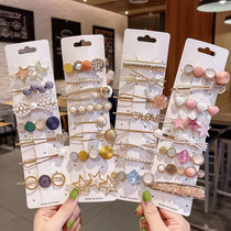 Online Red Teenage Girl Korea Hair Clip Ins Clip Head Accessories 2022 Hairpin New Side Clip Liu Hai Side Line Clip