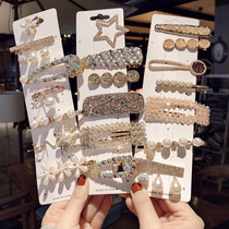 2021 Clip side womens water drill hairpin clip Liu Haitou Accessories South Korea Nets Red High End New Hairpin Clip 2022