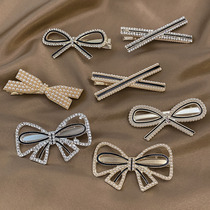 Water Drill Butterfly Junction Hairpin Netting Red 2021 New Liu Sea Side Clip Pearl Duckbill Hairpin Hairpin Hairpin Hair Accessories