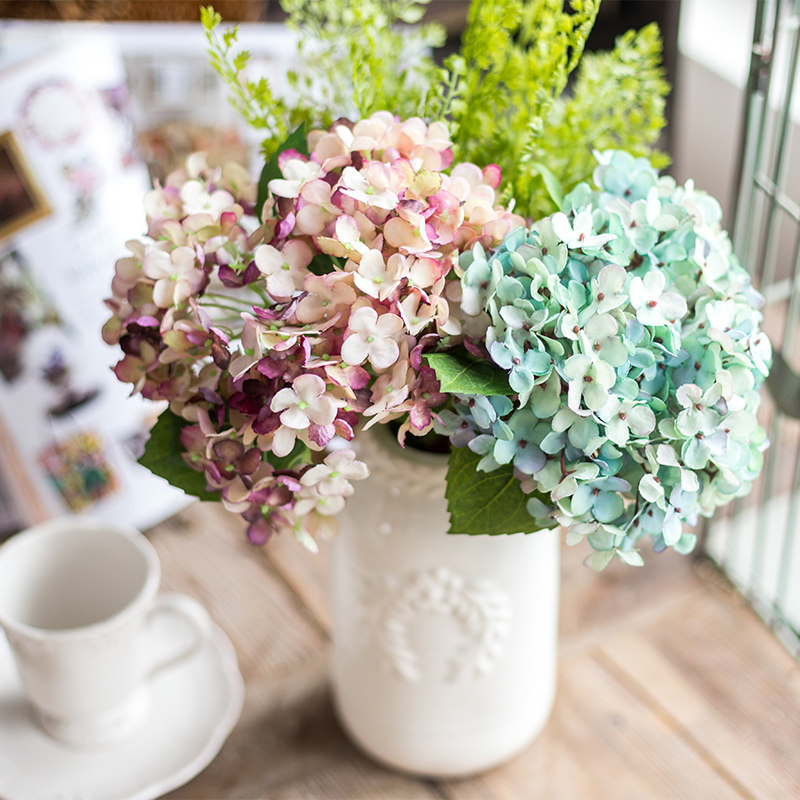 安娜贝尔仿真绣球花套装 家居仿真花组合餐桌花艺套装