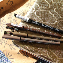 Spot German essence eyebrow pencil lasting easy to draw waterproof not take off makeup with brush head 4 colors