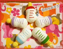 Handmade DIY crochet knitting wool doll doll doll scale bottle illustration tutorial non-finished product