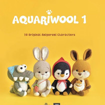 Crochet diagram decontrol (crocodile rabbit penguin and kangaroo) wool-line hand-woven doll tutorial no video