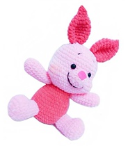 Pijie pig hand-woven DIY wool pendant crochet doll illustration electronic tutorial no video no material
